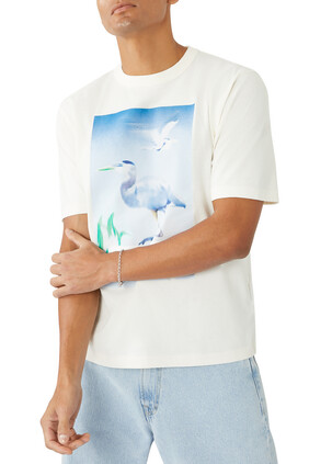 Censored Heron Print T-Shirt